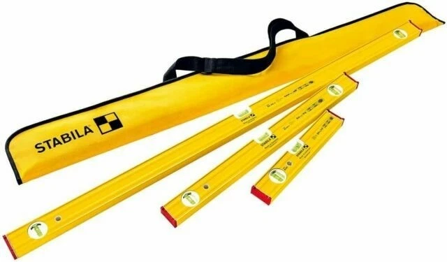 Stabila Pro Set 80 AS Spirit Levels con estuche de transporte