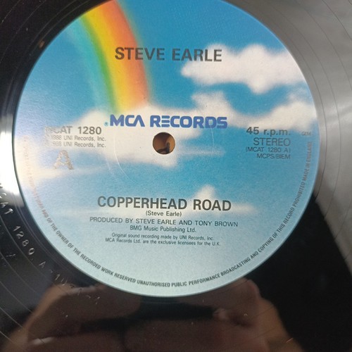 STEVE EARLE COPPERHEAD ROAD Vinyl MCAT 1280 12" SINGLE PICTURE SLEEVE 1989 - Imagen 8 de 11