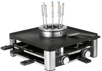 Wmf Lumero 3-In-1 Raclette Grill Fondue, 8 Personen, Edelstahl, 1960W