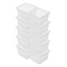 10 Pezzi Scatole Trasporto Rettili Gabbia Tartarughe Piccole Plastica Trasparente