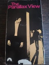 The Parallax View [VHS 1974] Warren Beatty Political Thriller Blockbuster Rental