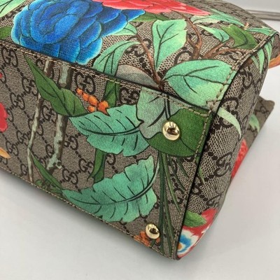 GUCCI Garden ミュージアム限定 ノベルティ トートバッグ 3点セット Gucci GG Supreme Flower Bird Tote Bag Bamboo Shopper Used from