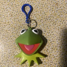 Muppets Kermit Applause Small Coin Holder Change Purse Clip Vintage Keychain
