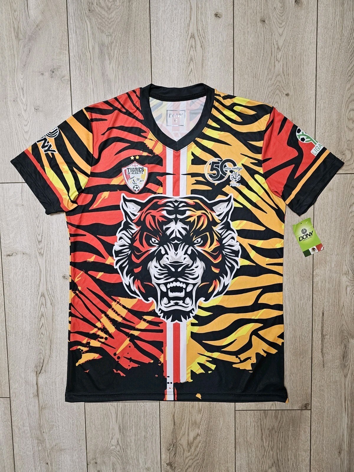 TIGERS DE ALICA 2023 FOOTBALL SHIRT MEXICO SOCCER JERSEY NEW TAG L DONY
