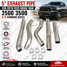 5 Exhaust Pipe For 2019-2025 Dodge Ram 2500 Ram 3500 6.7l Cummins Diesel 5 Exhaust Pipe For 2019-2025 Dodge Ram 2500 Ram 3500 6.7l Cummins Diesel