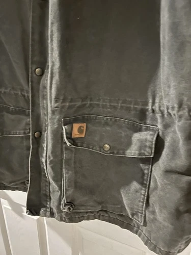 Vintage Carhartt C52 MOS Ranch Coat Men’s 3XL Moss Green Blanket Lined - product listing photo