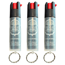 3 Police Magnum pepper spray .75oz keyring personal safety defense protection