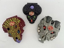 3 Vintage Mighty Max Playsets - Dino Lab, Arachnoid  Wolfship