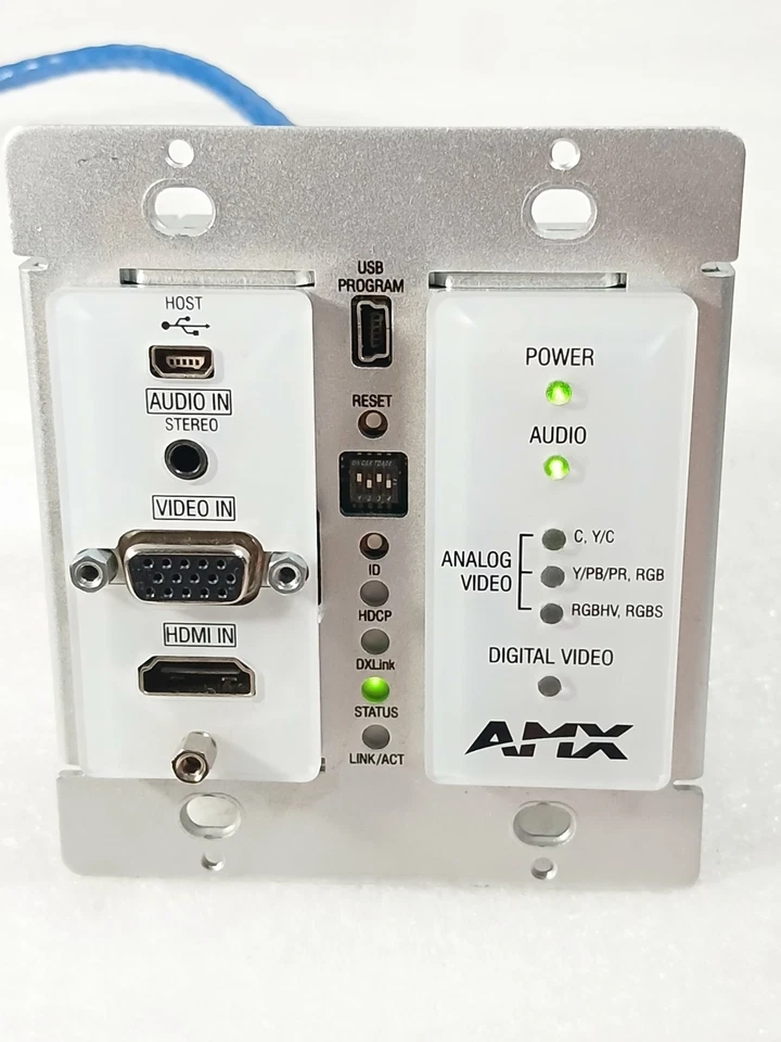 AMX FG1010-325-WH DXLink Multi-Format Wallplate Transmitter – Tested Working - Image 3 of 4