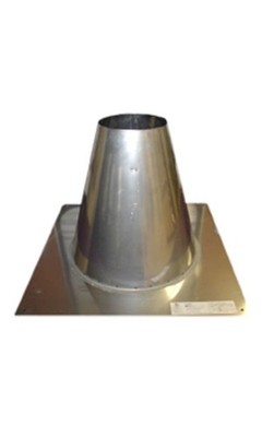 Noritz FRF5 Stainless Steel Flat Roof Flashing for 5'' Single Wall - Stainless