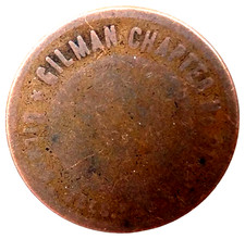 Gilman Illinois IL Gilman Chapter No 217 RAM Masonic Penny Medal Token