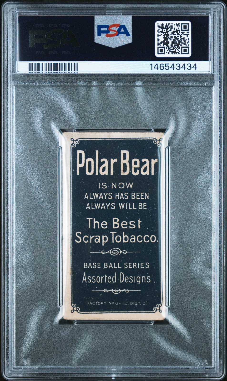 1909-11 T206 Polar Bear Rube Marquard Follow Through PSA 2 view 2