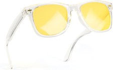 Night Driving Glasses, Trendy Yellow Anti Glare Lens, Blue Light Eyeglasses