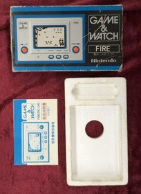 Nintendo Game & Watch RC-04 Fire Handheld Console Used