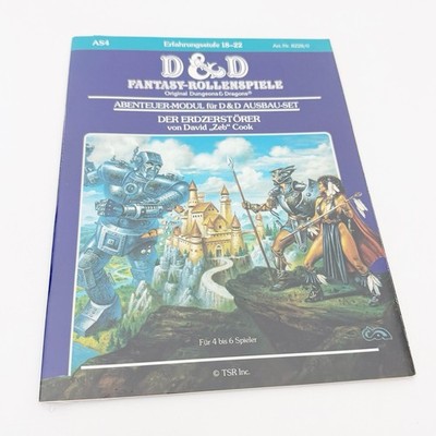 D&D Dungeons & Dragons Der Erdzerstörer Abenteuer AS4 Deutsch Neu