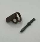 GIJoe Classified Tiger Force Outback Knife & Boot Sheath Fodder 1/12 Scale
