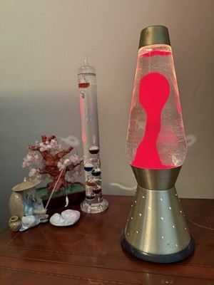 Lava Lite Lamp Vintage RARE Red & Gold Starlite Century 1972