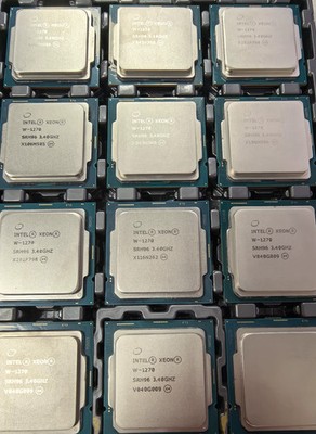 Intel Xeon W-1270 CPU 16M Cache 3.40 GHz  8-Core 16-Threads 16MB LGA-1200