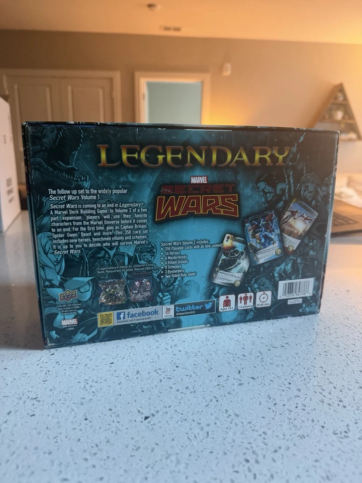 Marvel Legendary Deck Building Game Secret Wars Volume 2 Expansion Upper Deck - Image 4 of 4