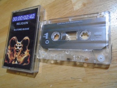 RARE PROMO Front 242 CASSETTE TAPE Up Evil sampler RELIGION Orb remix industrial