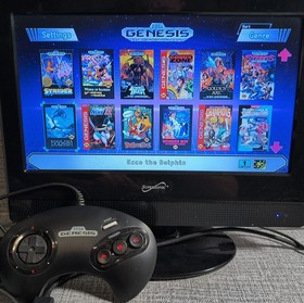 Sega Genesis Mini Authentic Console w/ Controllers & Cables Tested Working 