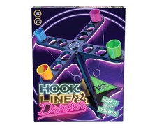 Hook Line Hydration Party Game Fun Ring Toss Game 13" Tower 21 Shot Glasses