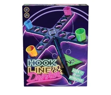 Hook Line & Hydration Party Game – Fun Ring Toss Game 13" Tower 21+ Shot Glasses