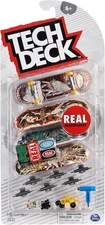 NEW IN PACKAGE Ultra DLX Fingerboard 4-Pack, Real Skateboards, Customizable