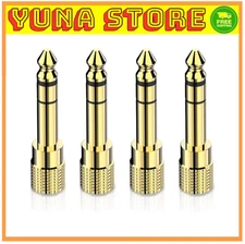 6.35mm (1/4 inch) Male to 3.5mm (1/8 inch) Female Stereo Audio Adapter Converter