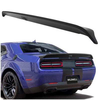 Rear Trunk Spoiler for 2008-2024 Challenger SRT Hellcat Matte Black