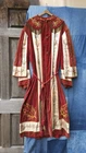 Antique Odd Fellows Noble Grand Robe Red Velvet & Silk Embroidered 1900s XL