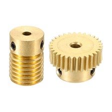 Worm Gear Set 0.5 Module 1:30 Reduction Rate(Gear-3mm Bore, Rod 3mm Bore)