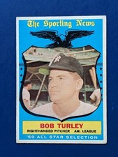 1959 Topps - Bob Turley All Star #570 - New York Yankees EX  HIGH NUMBER