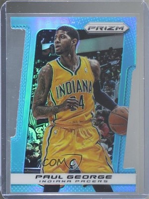 2013-14 Panini Prizm Light Blue Prizm Die-Cut 63/199 Paul George #8 jy3