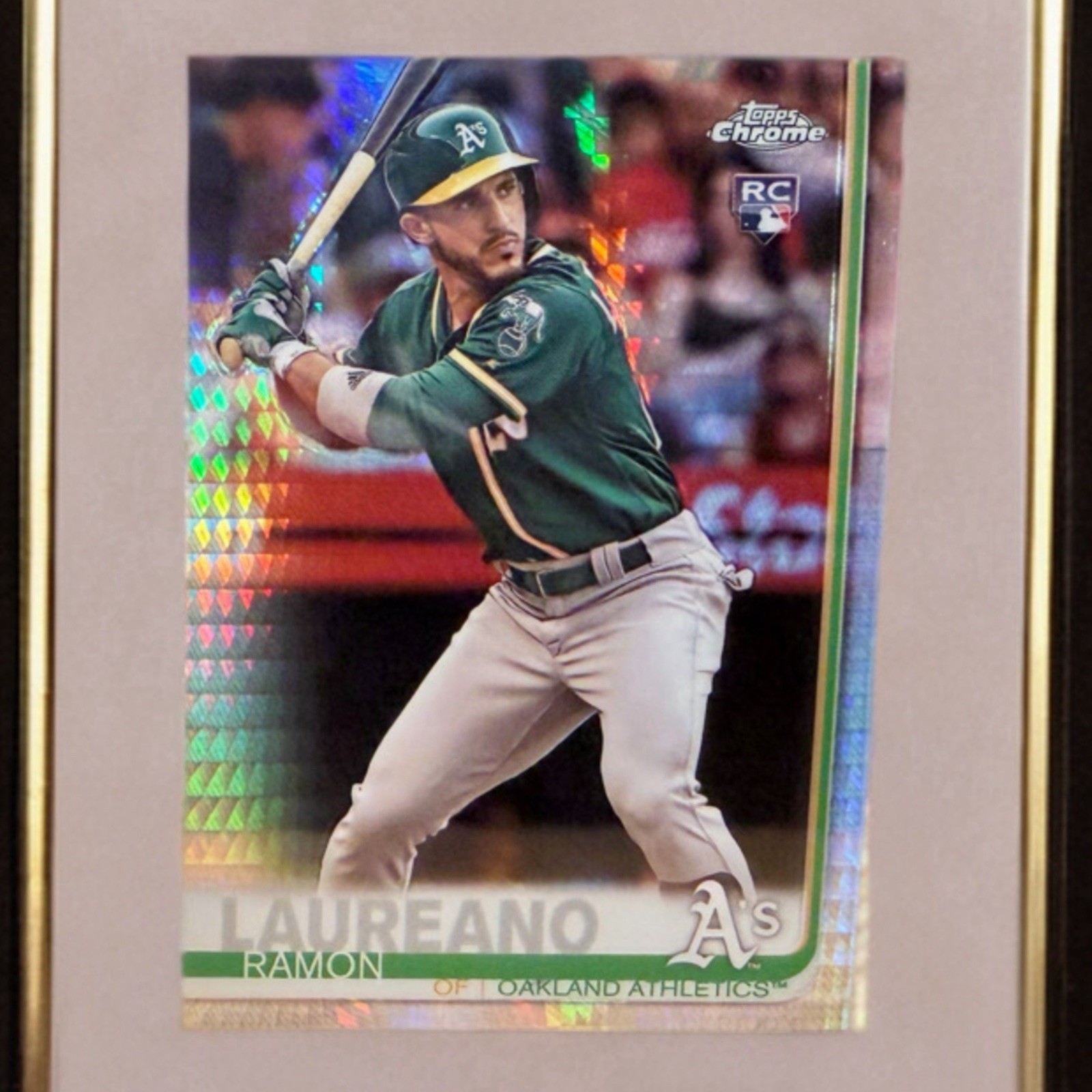 2019 Topps Chrome Ramon Laureano RC Prism Refractor #178 Oakland A’s Rookie