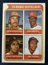1974 Topps Rookie Outfielders Ken Griffey Sr Rookie #598 Cincinnati Reds EX RC