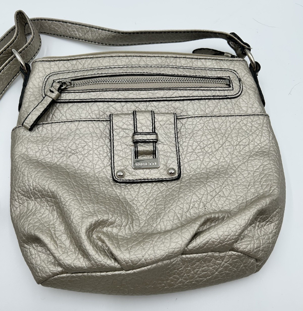 Rosetti Crossbody Metallic Bag Adjustable Strap