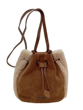UGG Beuteltasche Klein Damen Tasche braun-creme Casual-Look