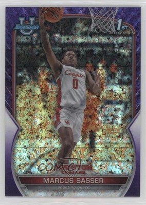2022 Bowman U Chrome Purple Mini-Diamond Refractor 387/399 Marcus Sasser #93 p8v