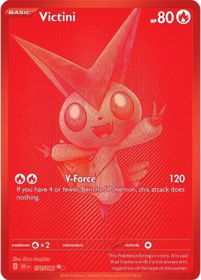 Victini - 171/086 - Black Bolt Near Mint Pokemon TCG