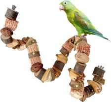 Bird Chew Toys, 27.5In Parakeet Natural Corn Stick Parrot Hanging Toys Perch