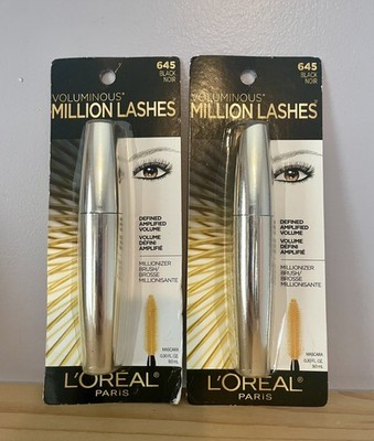 L Oreal Voluminous Million Lashes Mascara 645 Black x 2 