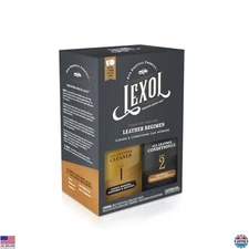 Leather Care Kit - Conditioner & Cleaner for Car, Furniture, Shoes, 16.9 oz