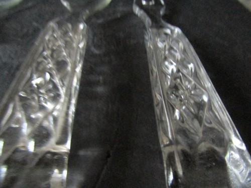 Fostoria Glass Large Quilted Diamonds Salad Serving Spoon and Fork Set 2 Sets - 第 14/14 張圖片