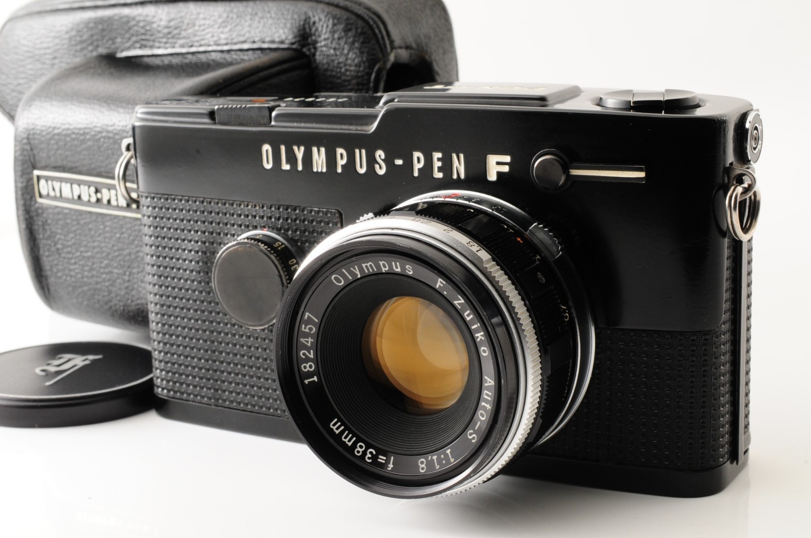 NY Sale [NEAR MINT] Olympus PEN FT Black Half Camera Body 38mm F/1.8 JAPAN