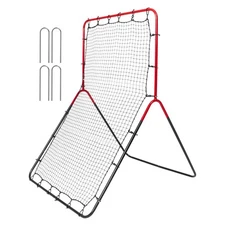 Uimoso Baseball And Softball Rebounder Net 3x4.5 ft PitchBack 3-Way Trainer