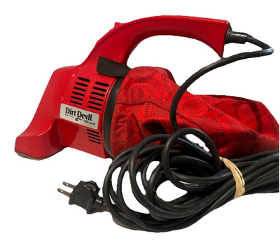 #ad Dirt Devil Handheld Vacuum Cleaner Red Bagged Portable Vintage Model 103 Dusty $20.00