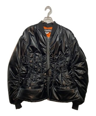 JUNYA WATANABE Waist Shaped MA-1 Bomber Jacket Black Women S JP-J004 (約79文字)
