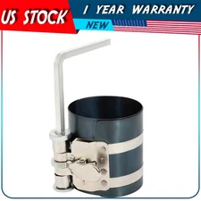 3" Car Engine Piston Ring Compressor Tool & Piston Ring Pliers with Safety Screw