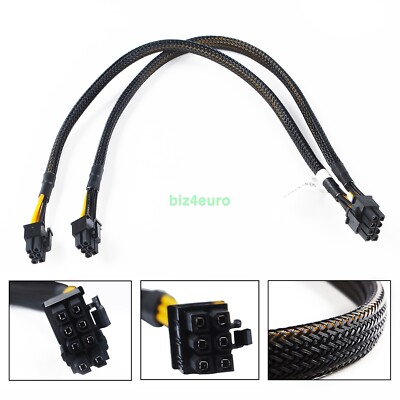 8pin zu 6 + 6pin Netzkabel für DELL R730 und NVIDIA Quadro K6000 GPU 35cm